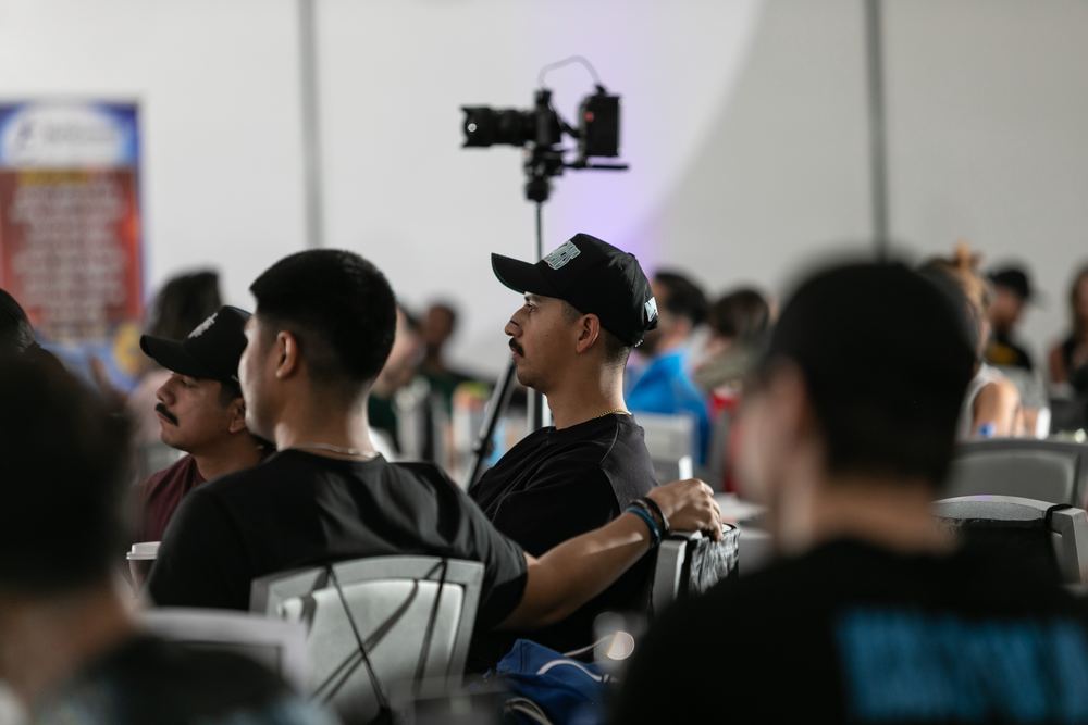The Career Lab LIVE audience, with a camera filming the stage